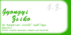 gyongyi zsiko business card